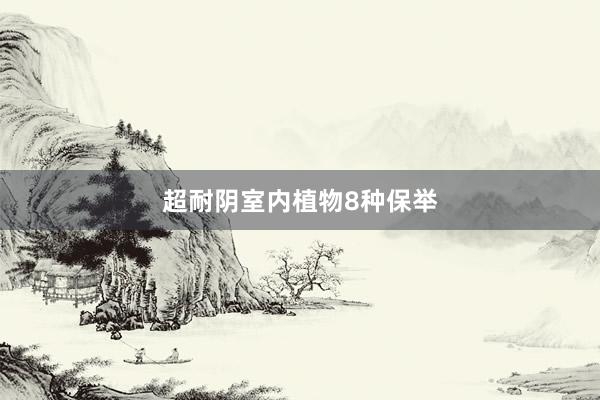 超耐阴室内植物8种保举