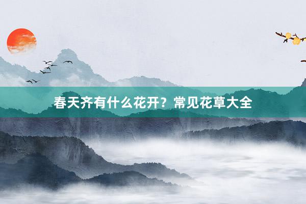 春天齐有什么花开？常见花草大全